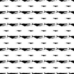 Aquatic Animals Pattern in Minimalistic Design
