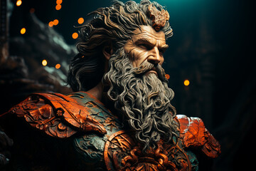 statue of god in chinese temple