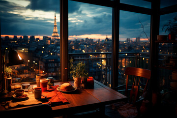 modern city at night