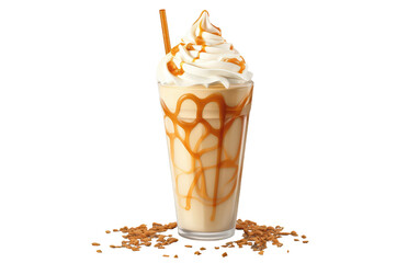 Sweet Comfort Shake in Every Sip Isolated On Transparent Background