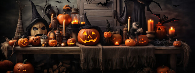 Spooky Halloween banner