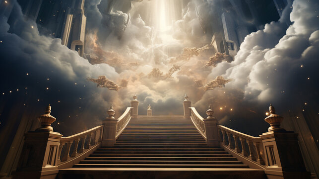 Doors to Paradise. The concept on religions and philosophical topics.