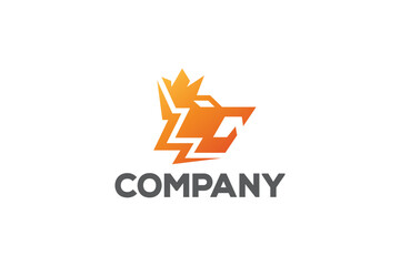 Obraz premium Lion Logo Design - Building Logo Design Template