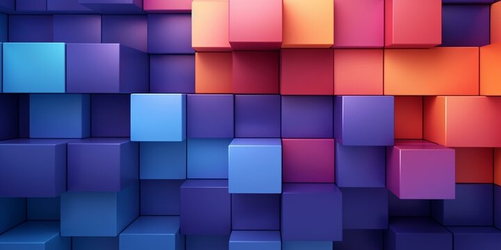 abstract business style background 3D simple colorful