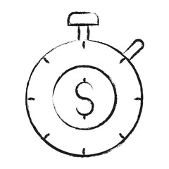 Hand drawn Dollar Management icon