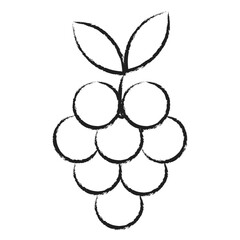 Hand drawn Grapes icon