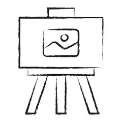 Hand drawn Easel icon