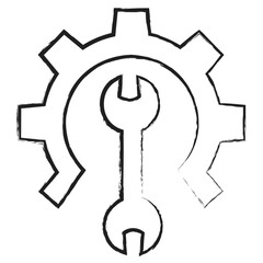 Hand drawn Maintenance icon