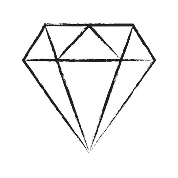 Hand drawn Diamond icon