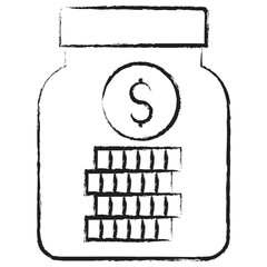Hand drawn Dollar Savings icon