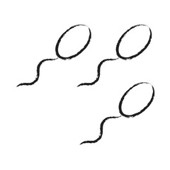 Hand drawn Sperms icon