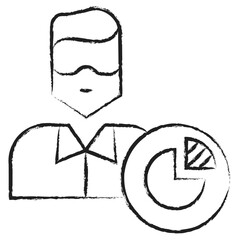 Hand drawn Boss Sales Report icon