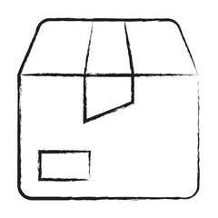 Hand drawn Package box icon