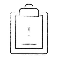 Hand drawn Info Clipboard icon