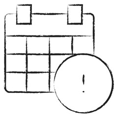 Hand drawn Calendar Info icon