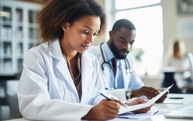 Doctors working together. Generative AI