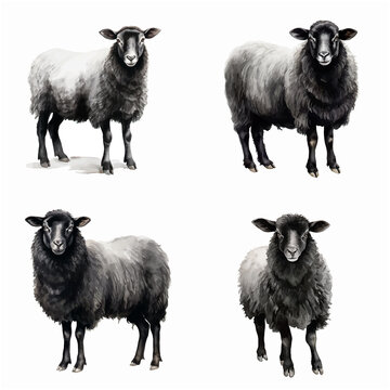  Black sheep collection watercolor paint 