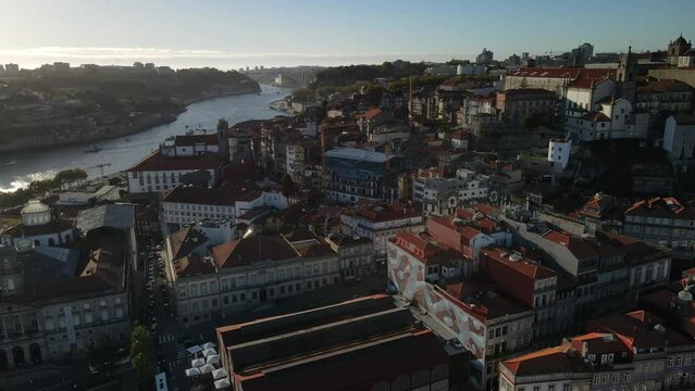 Porto as a historical town in Portugal with a stunning view from top