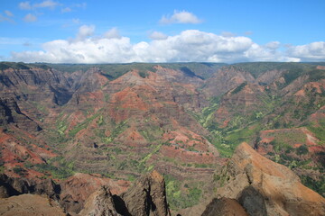 Waimea Canyon Hawaii Scenic Overlook Landscape 