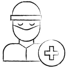 Hand drawn Surgeon icon