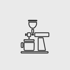 coffee brewer vector icon illustration sign