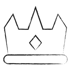 Hand drawn king crown icon