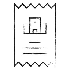 Hand drawn Hotel Bill icon