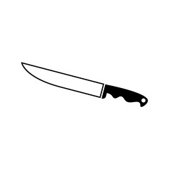 butcher knife vector icon