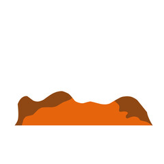 Obraz premium Desert Landscape Illustration 