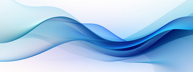 Blue wave. Blue abstract wave flow with white background