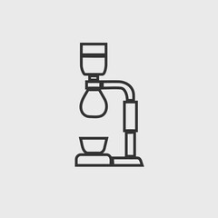 coffee brewer vector icon illustration sign