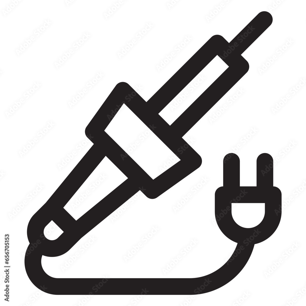 Poster Soldering Iron Icon