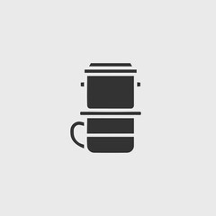 flask vector icon illustration sign