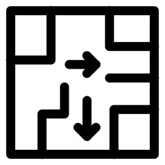 Evacuation Plan Icon