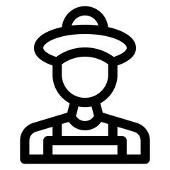 Male Farmer Icon