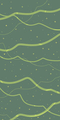Christmas celebration background. Green abstract backdrop. Print for packaging.