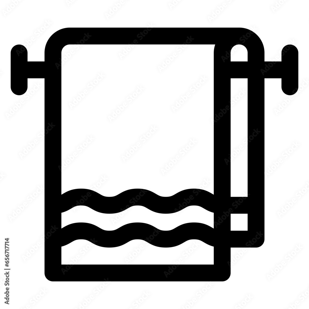 Wall mural Towel Hanger Icon