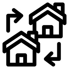 House Exchange Icon