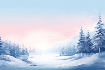 "A Winter Wonderland: Festive and Serene" AI generated.