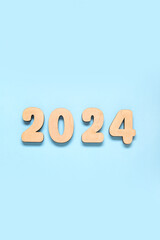 Figure 2024 on blue background