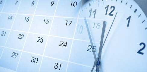Clock and calendar