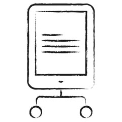 Hand drawn Tab Computing icon