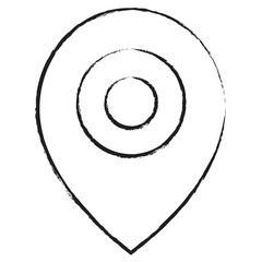 Hand drawn Map Marker icon