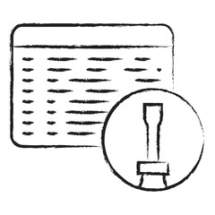 Hand drawn Programming Tool icon