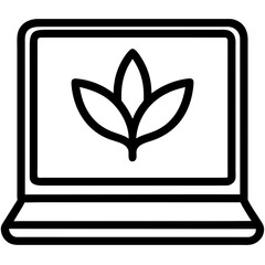 laptop computer icon vector