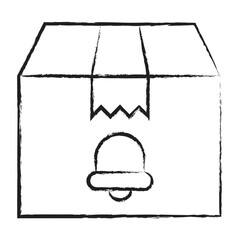 Hand drawn Delivery Box Notification icon
