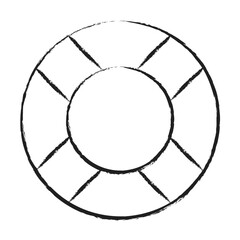 Hand drawn Lifebuoy icon