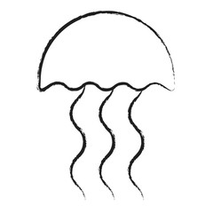 Hand drawn Jelly fish icon