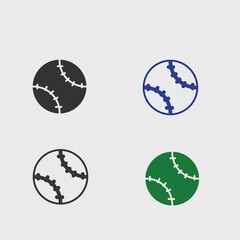Baseball vector icon illustration sign