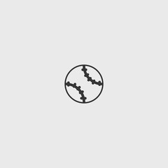 Baseball vector icon illustration sign